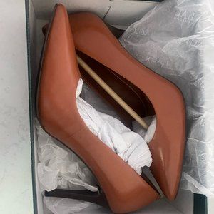 Ralph Lauren Alana Polo Tan Heels